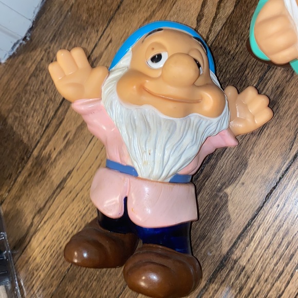 Disney Dwarfs Soft Rubber Set Set/6 Rare! DISNEY PRODUCTIONS - Picture 5 of 10